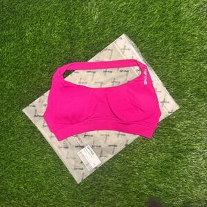 Dfyne impact sports bra floral pink extra small